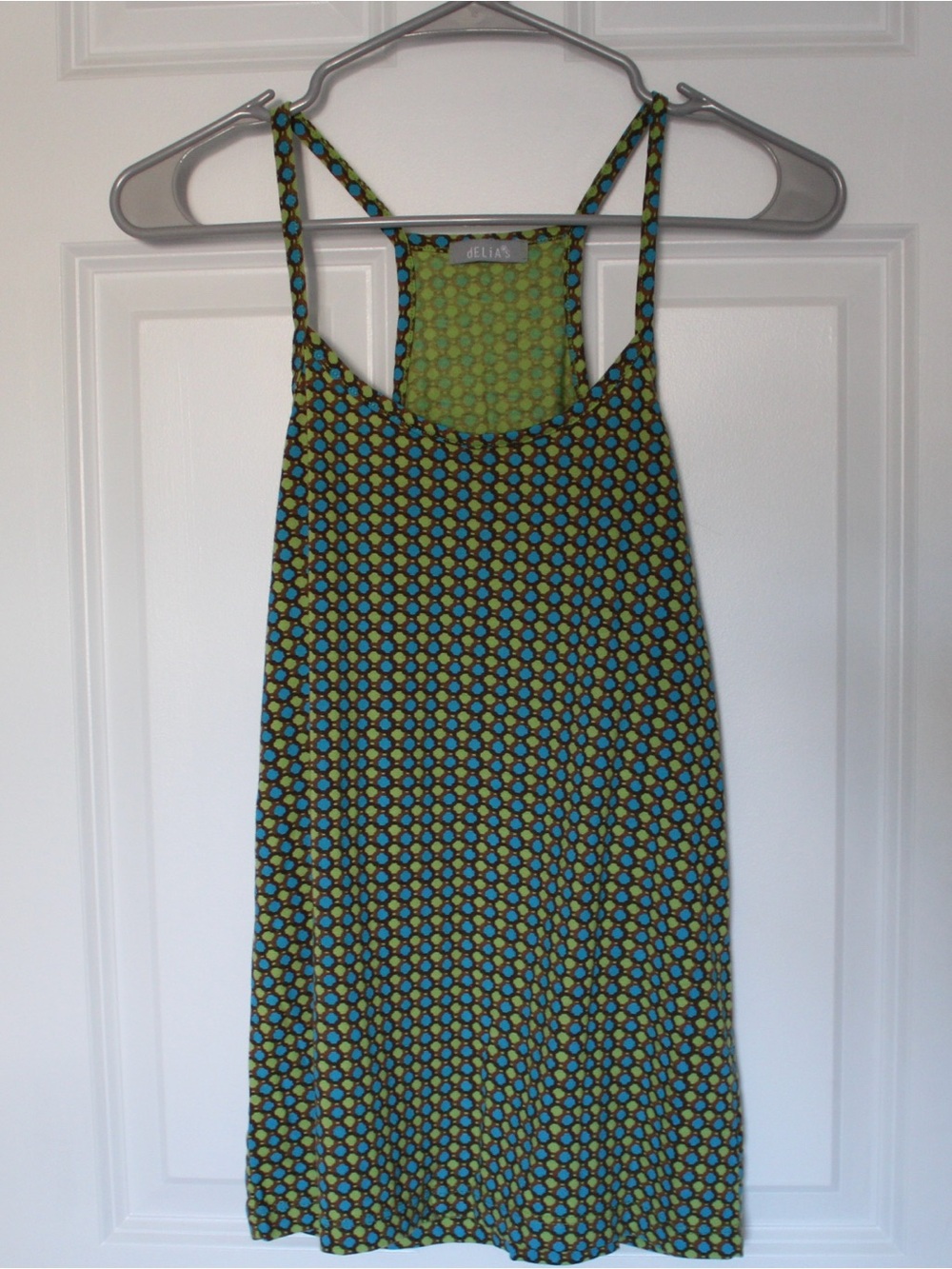 DELIA*s Vintage Rare 90s y2k geometric racerback cami